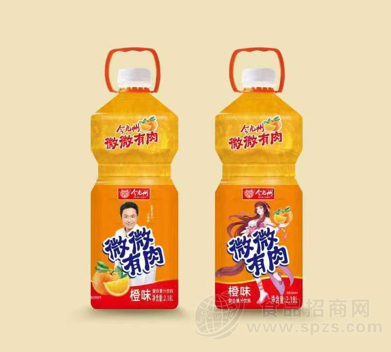 今九州橙味复合果汁饮料2.18升