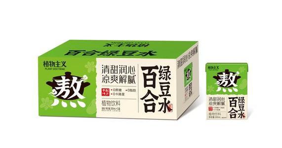 植物主义百合绿豆水植物饮料200ml