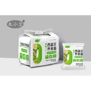木小兰西兰花荞麦面葱油方便面