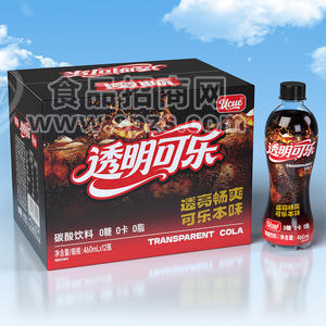 Ucue透明可乐碳酸饮料460mlx12瓶