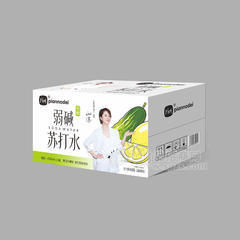 片断青瓜柠檬味无糖弱碱苏打水饮料430mlx15瓶