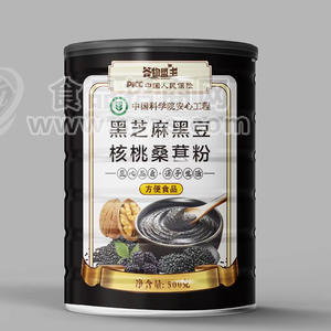 谷物盟主黑芝麻糊黑豆核桃桑葚粉方便食品500g