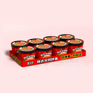 惠天然3元杯8连韩式火鸡拌面方便食品