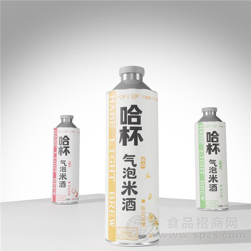 哈杯气泡米酒1升装多种口味