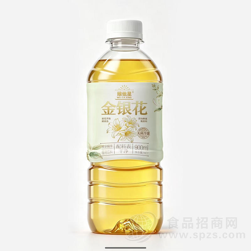 维他星无菌冷灌金银花植物饮料900ml
