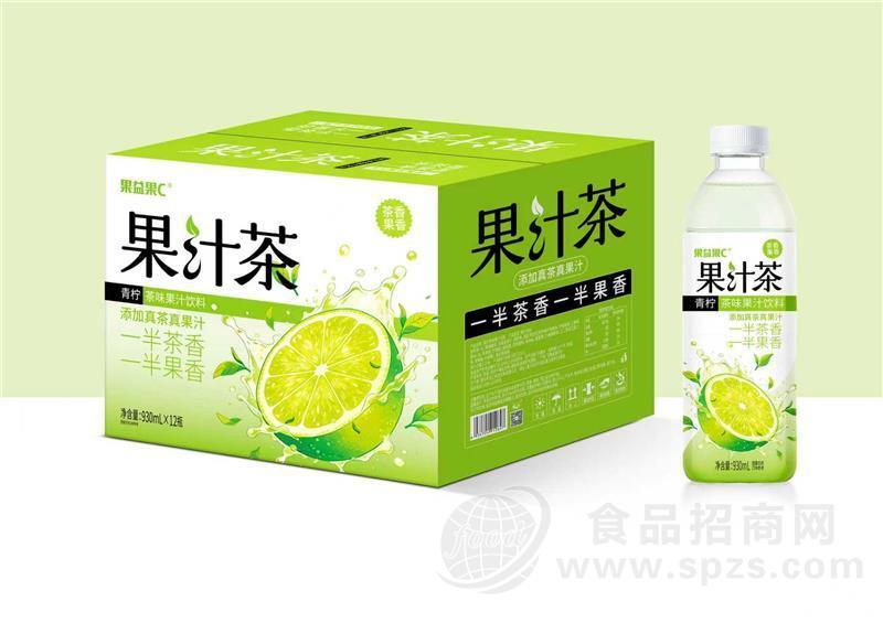 ·果益果c果汁茶930ml12瓶 
