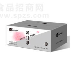 片断玫瑰花味无汽苏打水饮料360mlx24瓶