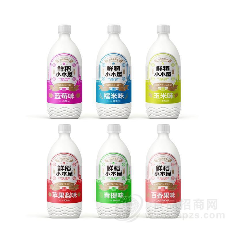 500毫升鲜稻小木屋米酒-延吉米酒-多种规格/口味，多种选择