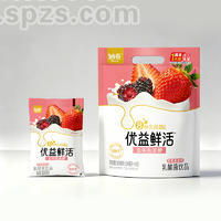 妙奇袋装饮料草莓桑葚味乳酸菌饮品乳饮料800ml