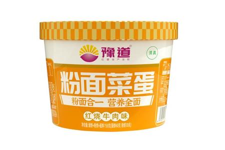 豫道粉面菜蛋红烧牛肉味158g