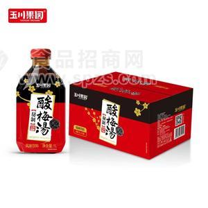 玉川果园酸梅汤风味饮料1LX12瓶