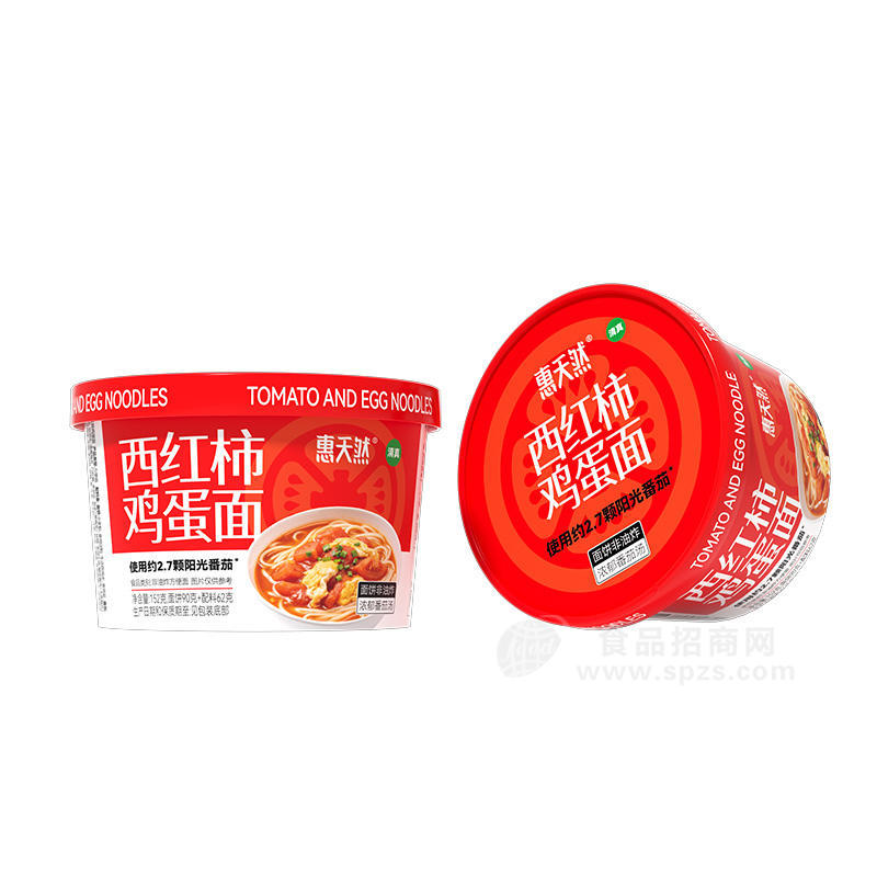 惠天然西红柿鸡蛋面方便面152g