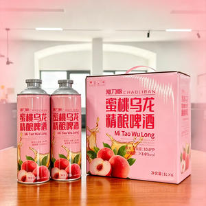 潮力版蜜桃乌龙精酿啤酒1L*6