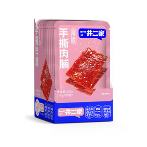 一井二家白芝麻味手撕肉脯休闲食品200g