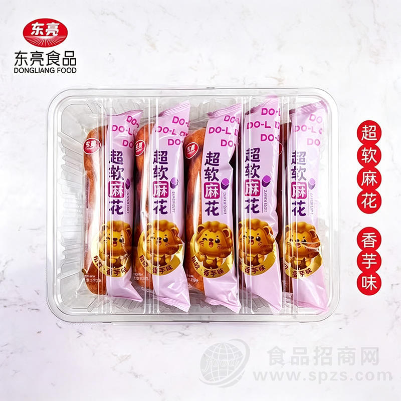 东亮食品超软麻花香芋味面包烘焙食品