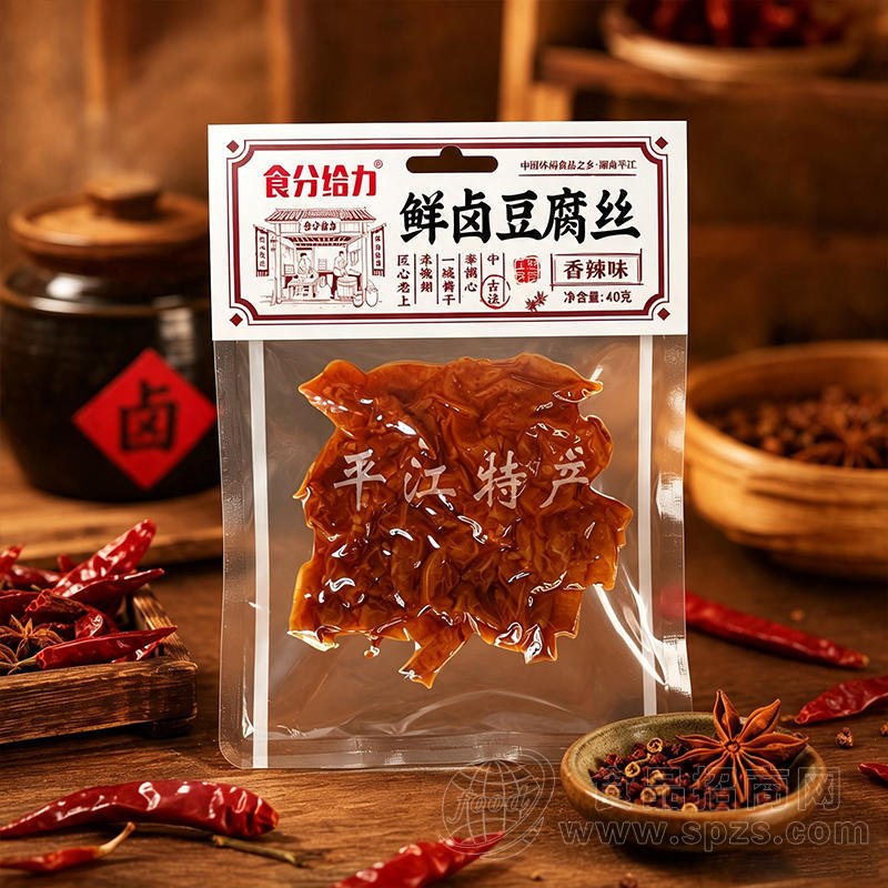 食分给力鲜卤豆腐丝休闲食品