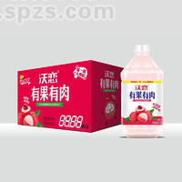 沃恋有果有肉荔枝复合果汁饮料1Lx12瓶