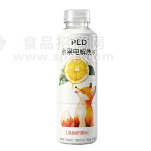 PED水果电解质水500mL清新柠檬味