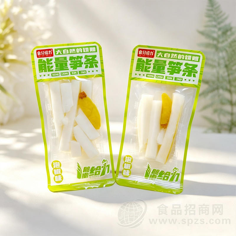食分给力能量笋条泡椒味休闲食品