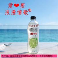 浪漫情歌品牌青柠味苏打气泡水（汽水）480ml