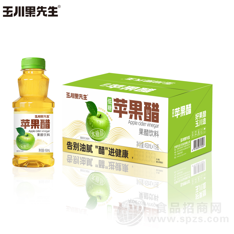 玉川果先生木糖醇苹果醋450mLx15瓶