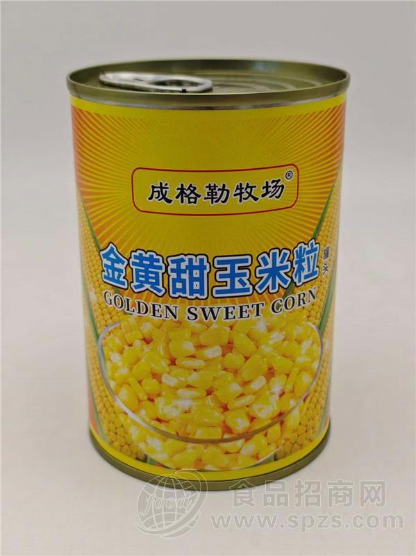 成格勒牧场金黄玉米粒易拉罐罐头