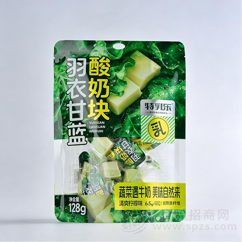 特乳乐羽衣甘蓝酸奶块清爽柠檬味128g