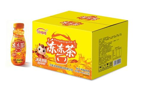 洋哆哆冻冻茶红牛风味饮料460m12瓶