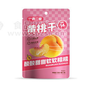 一井二家黄桃干果干蜜饯果脯86g