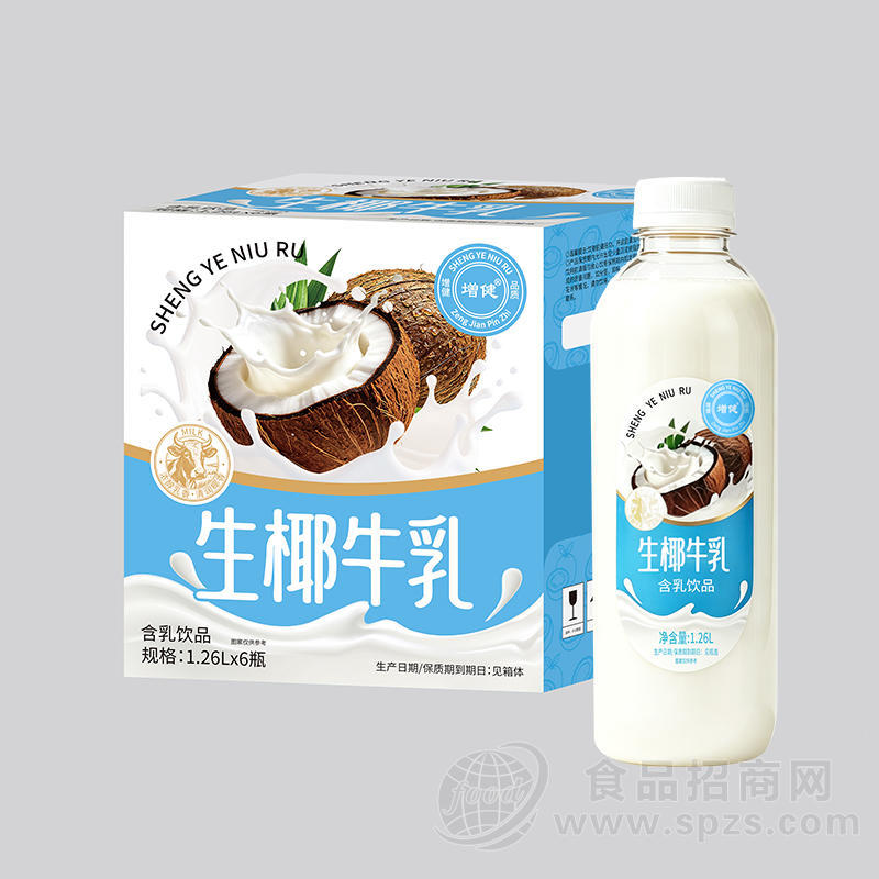 增健生椰牛乳含乳饮品饮料1.26L