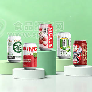 愉果先生苹果汁荔枝汁生榨椰汁罐装饮料