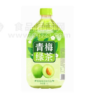 豫善堂青梅绿茶青梅味风味饮品1L