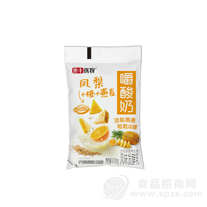 惠丰优牧嚼酸奶（凤梨+橙+燕麦）