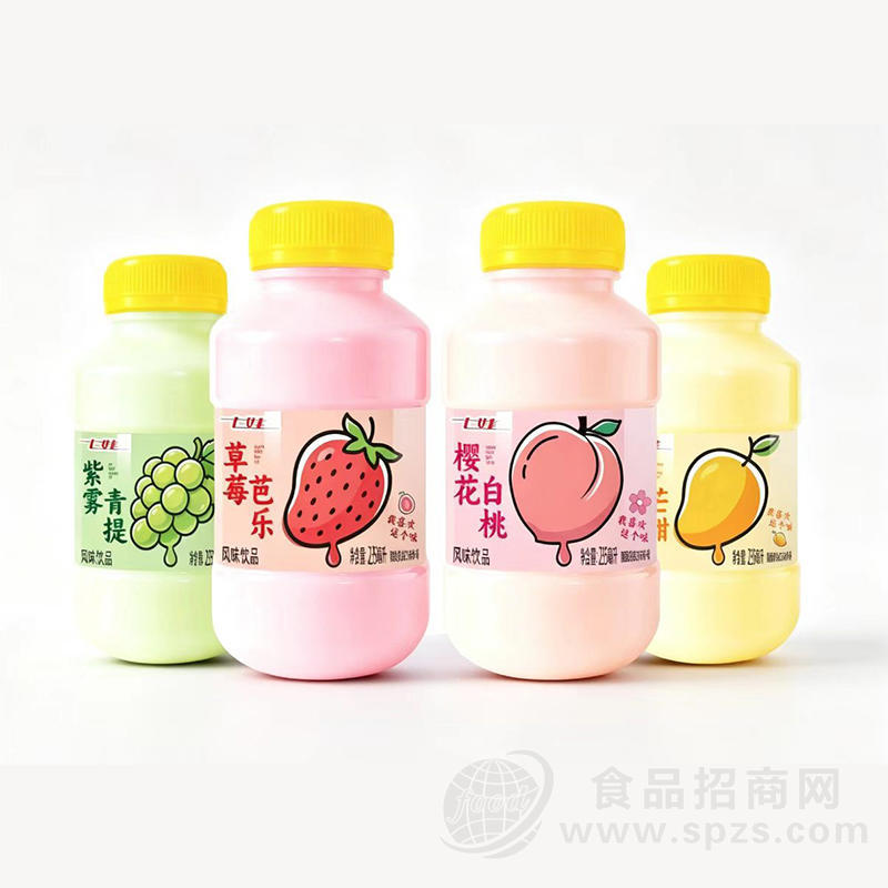 七娃樱花白桃风味饮品235ml