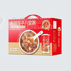 洽洽桂圆莲子八宝粥礼盒装320gx10罐