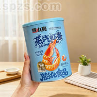 罗小亮蒸汽虾条鲜虾原味126克休闲食品