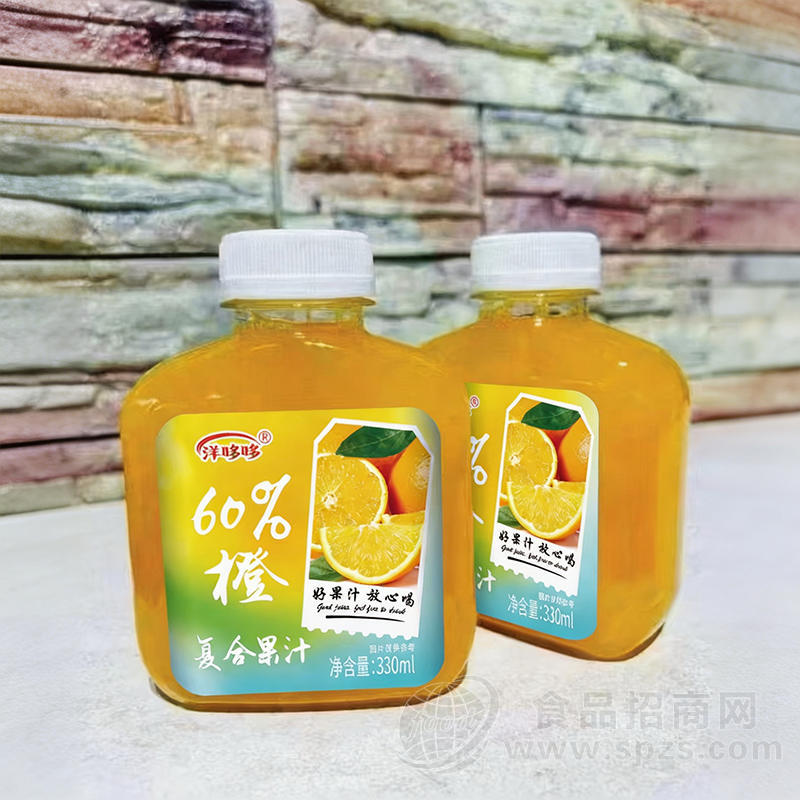 洋哆哆60%橙复合果汁330ml