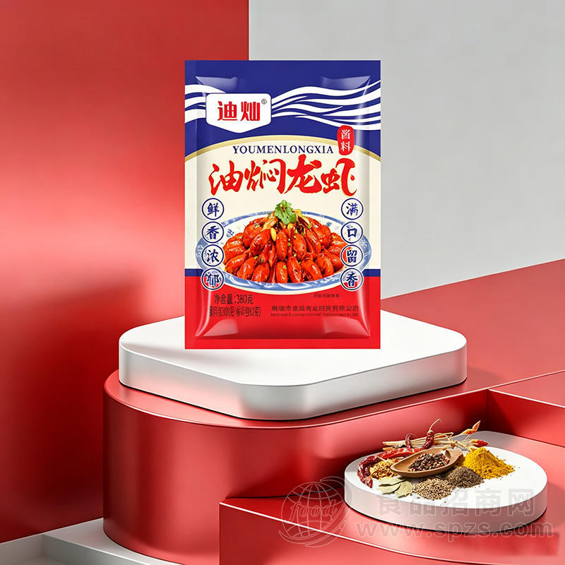 迪灿油焖龙虾酱料380克调味酱调料