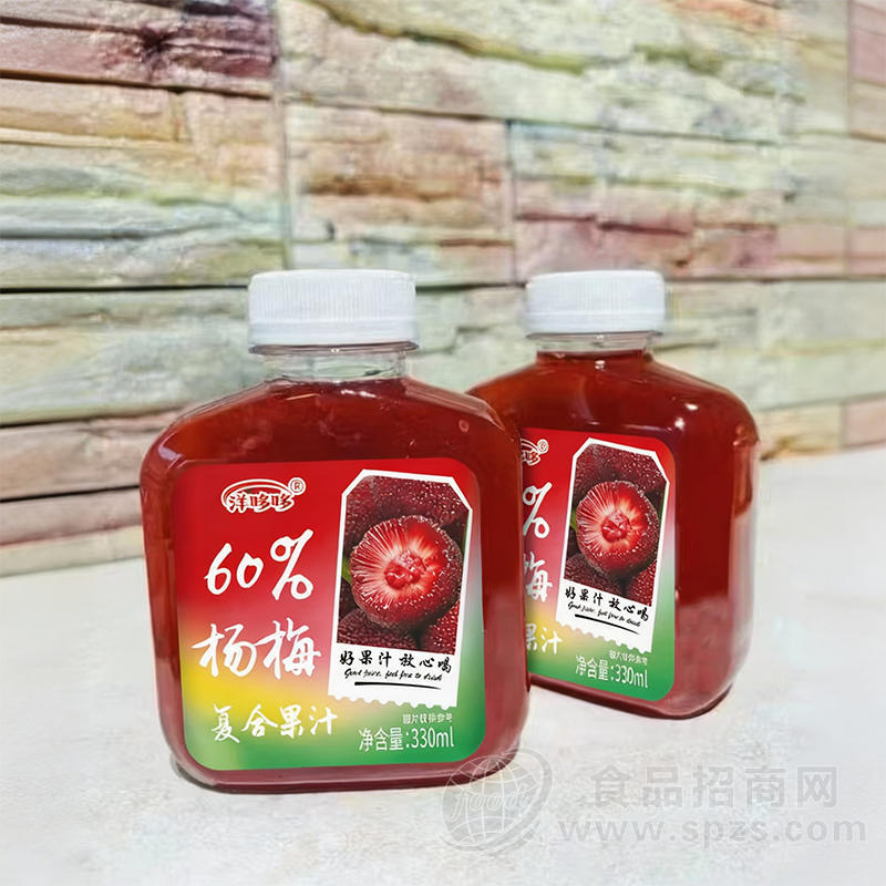 洋哆哆60%杨梅复合果汁330ml