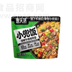 惠天然小兜饭烧椒牛肉味拌饭143克方便食品