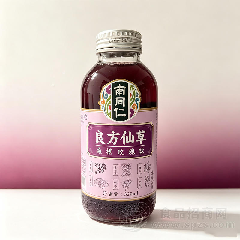 南同仁良方仙草桑葚玫瑰饮320ml饮料