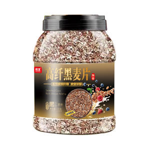 优支免煮即食高纤黑麦片1千克