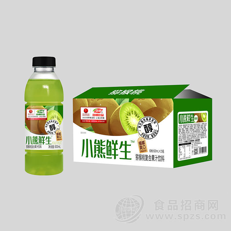 小熊鲜生猕猴桃复合果汁饮料600mlx15瓶