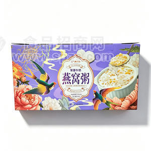 紫薯牛奶燕窝粥礼盒装方便粥