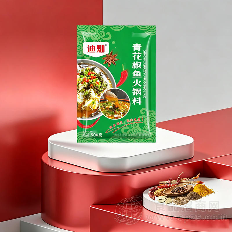 迪灿青花椒鱼火锅料500克