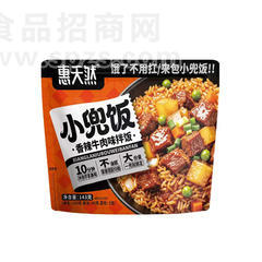 惠天然小兜饭香辣牛肉味拌饭143克方便食品