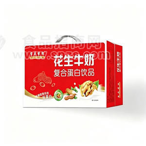 吉庆圣牧花生牛奶复合蛋白饮品