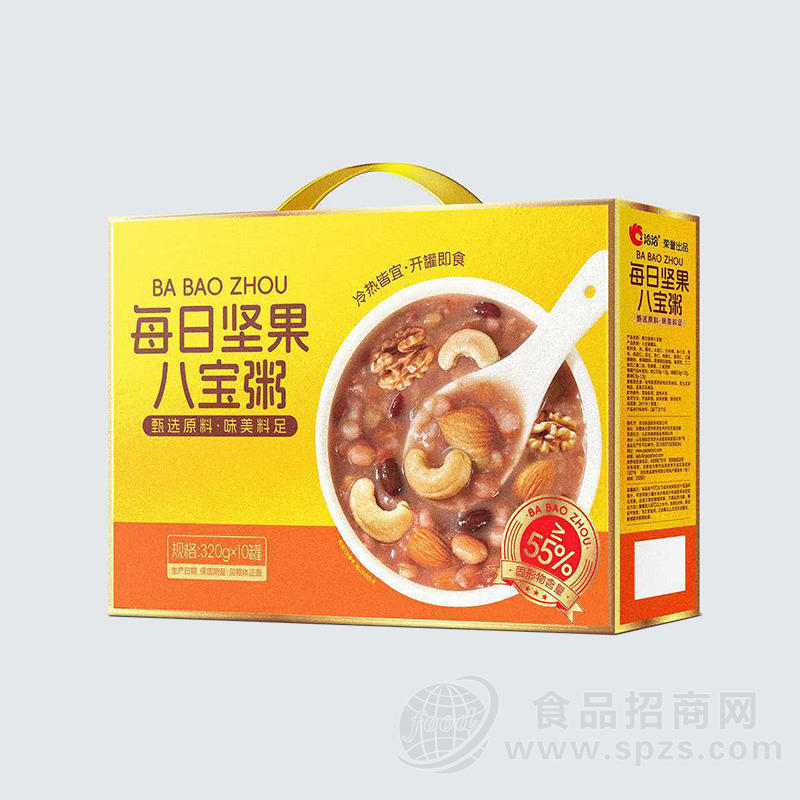 洽洽每日坚果八宝粥礼盒装320克x10罐