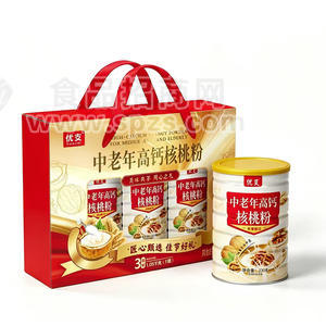 优支中老年高钙核桃粉3罐礼盒装