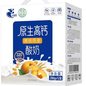 元倍钙|原生高钙黄桃燕麦酸奶